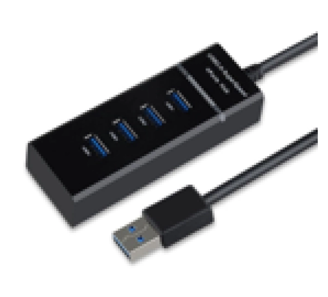 USB HUB Stars Solutions 4 porta USB 3.0 na USB 3.0 crni