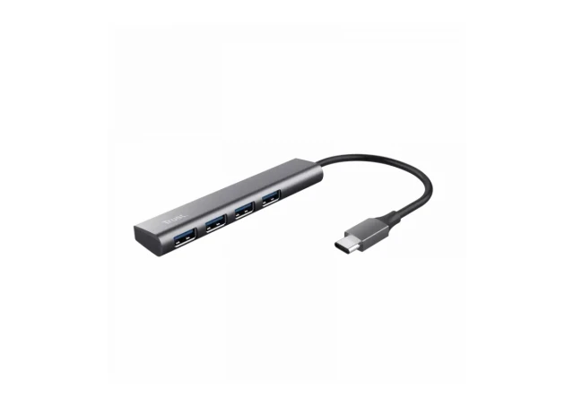 USB HUB Trust HALYX USB-3.2 4xUSB siva (24948)