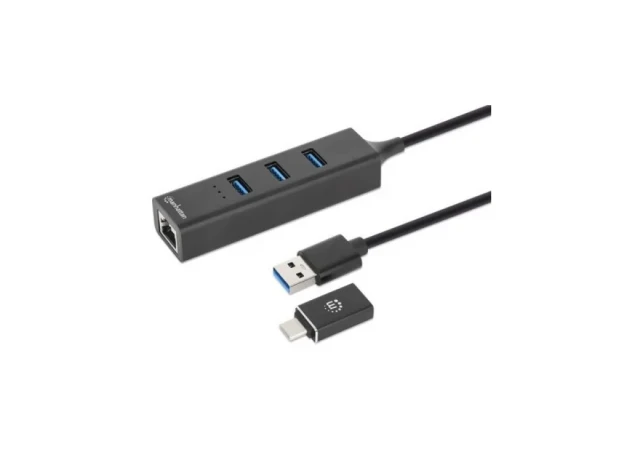 Manhattan 3-Port USB 3.0 Type-C/A Combo Hub