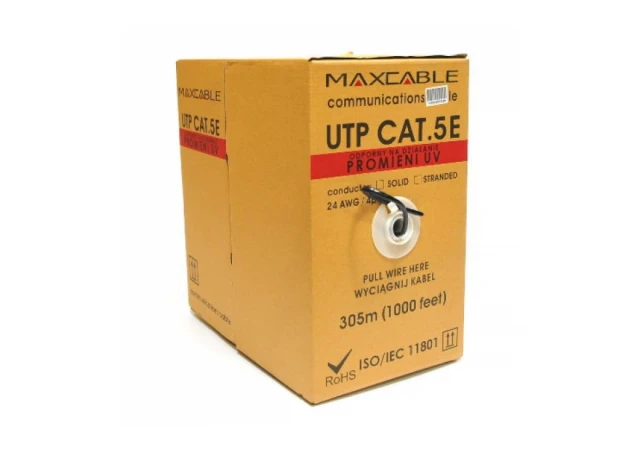 UTP Cable - Maxcable, cat. 5e, 305m, outdoor, CU otporan na UV zračenje