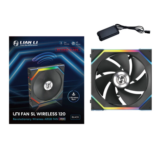 Phanteks Ventilator Lian Li UNI FAN TL Wireless ARGB, PWM - Reverse Blade 120mm 12RSL1W1B