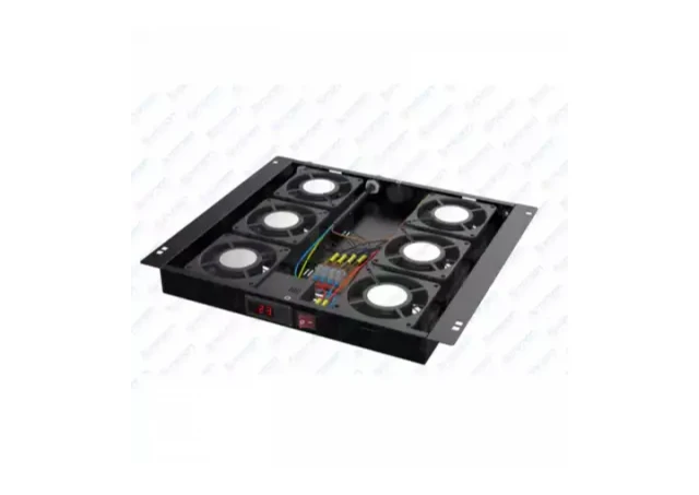 Ventilator panel sa 6 ventilatora sa digitalnim kontrolerom Mirsan MR.FAN6DT.01 Crni