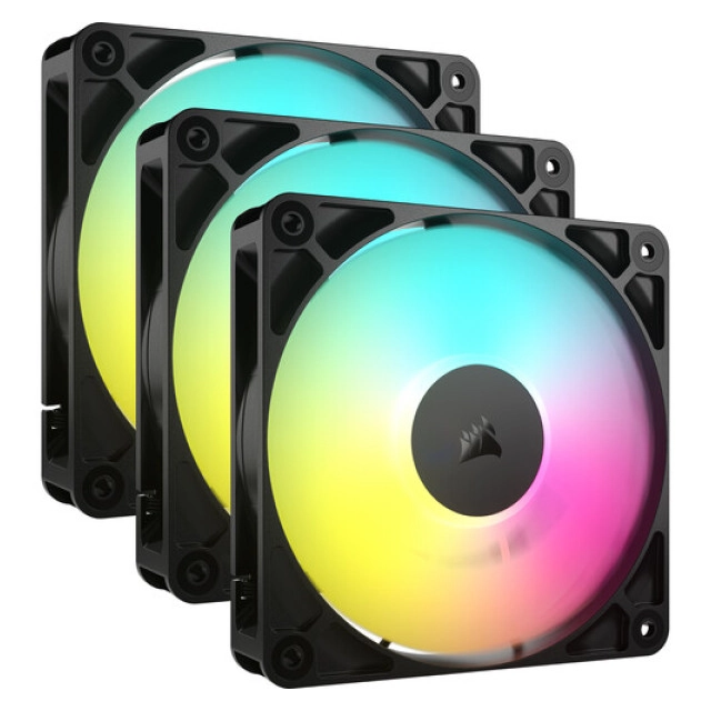 Ventilatori Corsair 3x RS120 ARGB 120mm PWM-Triple Pack - Crni, CO-9050181-WW