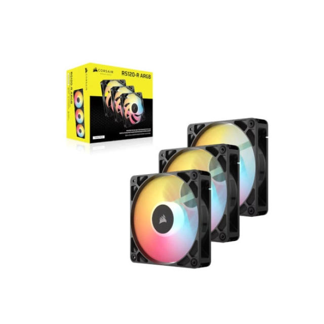 Ventilatori Corsair 3x RS120-R ARGB 120mm PWM-Triple Pack - Crni, CO-9050196-WW