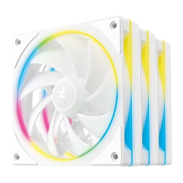 Ventilatori za kuciste 3in1 FL12 SE DeepCool Beli, R-FL12SE-WHAPN3-G