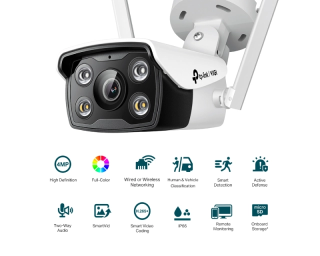 TP-LINK VIGI C340-W Bullet kamera WiFi Full-Colour 4mm IR30m 