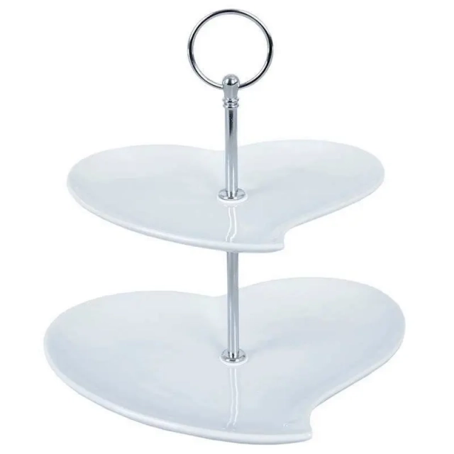 Vilde 122936 - Porcelanski  stalak na  2 sprata za serviranje / prezentaciju, 21