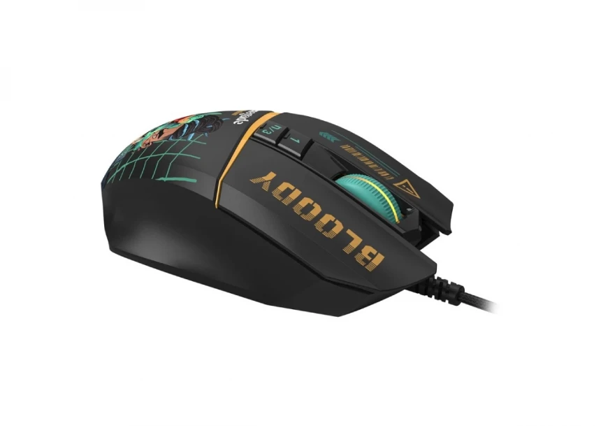 A4 TECH W63 Max Bloody RGB Gaming Renegade Midnight miš 