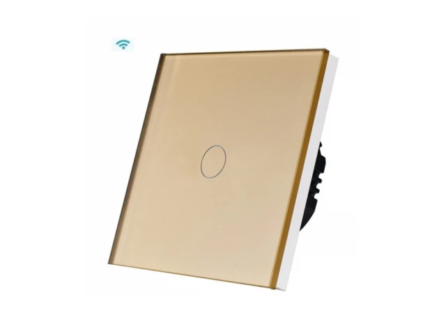 Exeshop Wi-Fi pametni prekidač 1G TUYA Zlatni NN (WIFI TOUCH SWITCH)