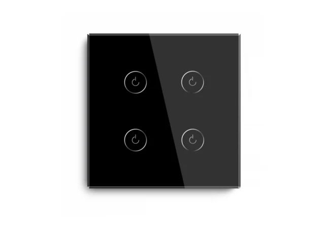 Exeshop Wi-Fi pametni prekidač 4G TUYA Crni (WIFI TOUCH SWITCH)