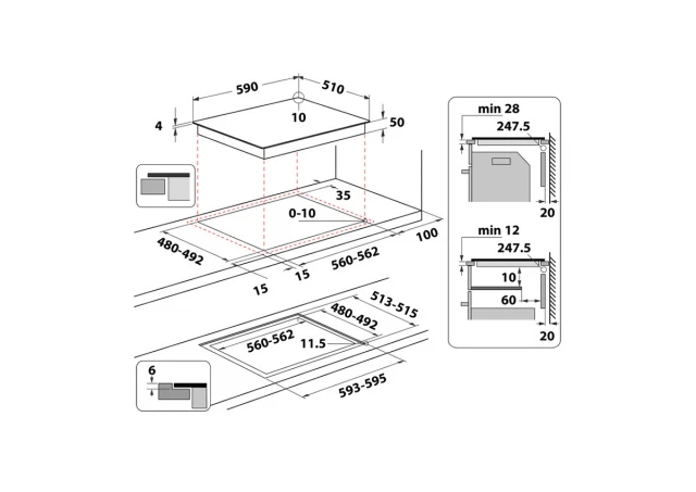 WHIRLPOOL WL S7260 NE Indukcijska ploča 