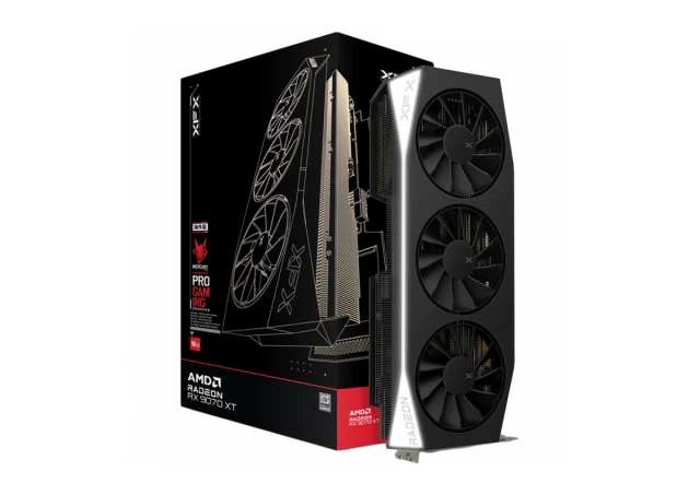 XFX Mercury AMD Radeon RX 9070XT Gaming Edition with 16GB GDDR6 HDMI 3xDP, AMD RDNA 4