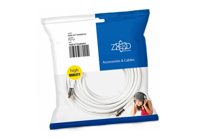 ZED electronic Antenski kabel sa F - konektorima, 1.5 met - FC/1,5