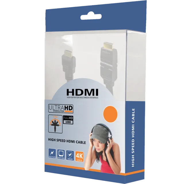 ZED electronic HDMI kabl, 5.0 met, ver. 1.4, 4K, 3D, HEC, HDCP, ARC - HDMI2/5.0