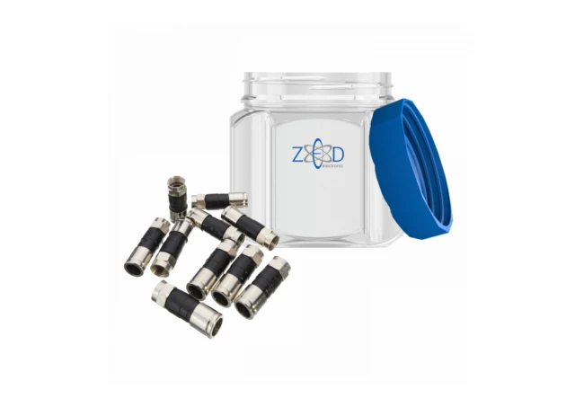 ZED electronic Kompresioni konektor extra kvalitet,  RG6,pak. 100 kom. - CO-XD/100