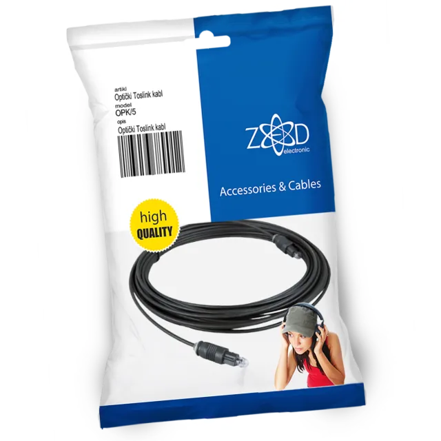 ZED electronic Optički Toslink kabel 5 metara, extra kvalitet - OPK/5