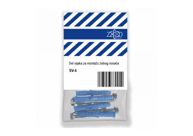 ZED electronic Set šrafova za montažu zidnog nosača, 4 šrafa u pak. - SV-4
