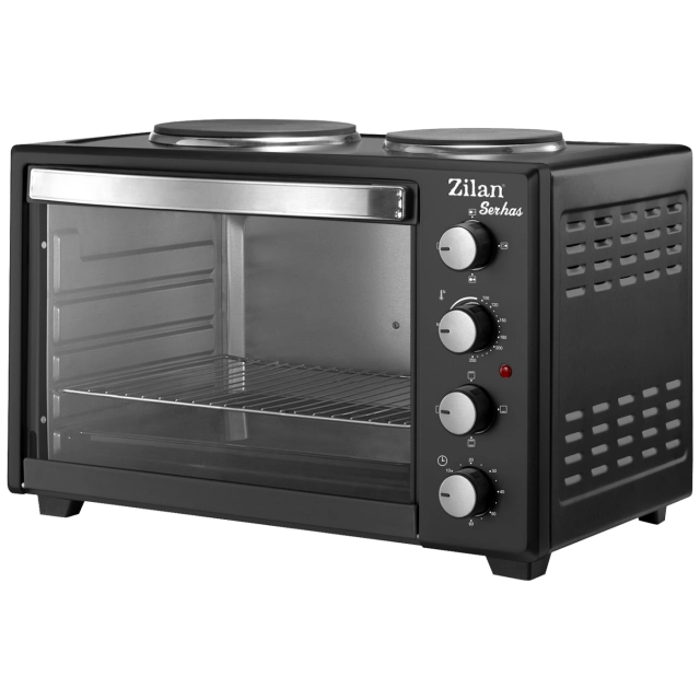 Zilan Mini pećnica, 2 ploče, 45 l, 3200 W, crna - ZLN2935