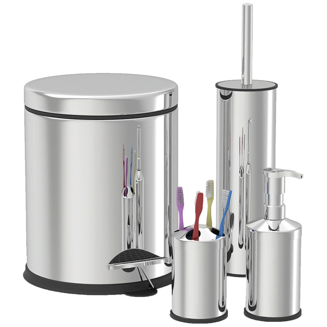 Zilan Set za kupatilo,  inox, - ZLN4605