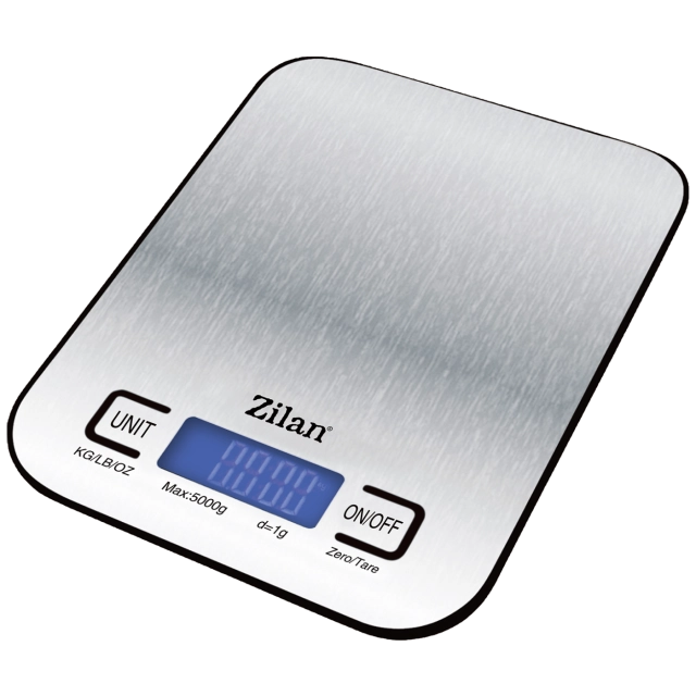 Zilan Vaga, digitalna kuhinjska, do 5 kg., INOX - ZLN2984