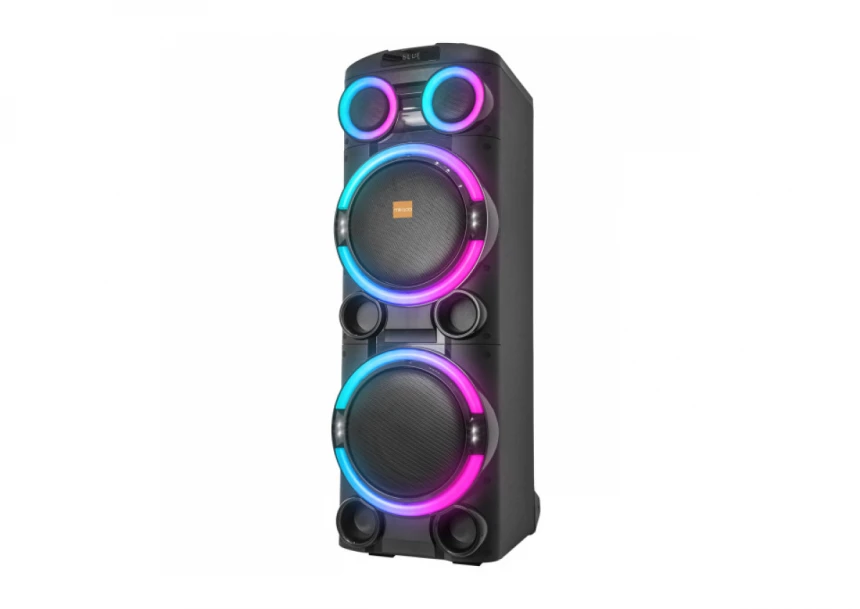 Zvucnik Mikado MD-104KP 200W, 12V 14000mAh USB, Bluetooth, micro SD crni