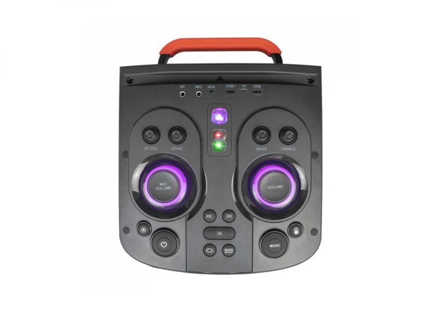 Zvucnik Mikado MD-104KP 200W, 12V 14000mAh USB, Bluetooth, micro SD crni
