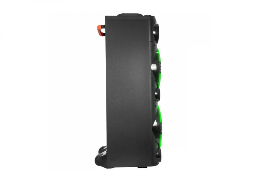 Zvucnik Mikado MD-104KP 200W, 12V 14000mAh USB, Bluetooth, micro SD crni