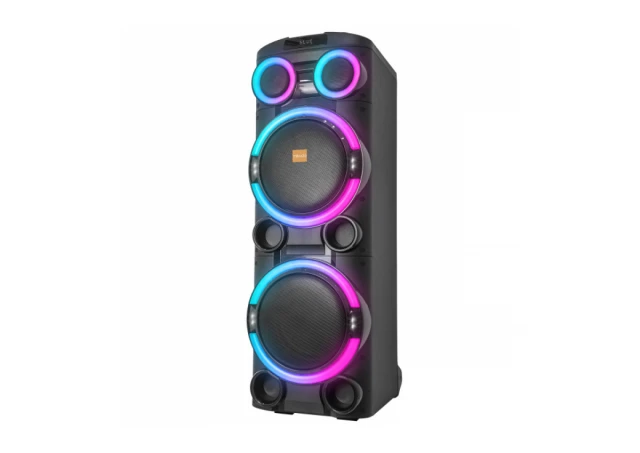 Zvucnik Mikado MD-104KP 200W, 12V 14000mAh USB, Bluetooth, micro SD crni